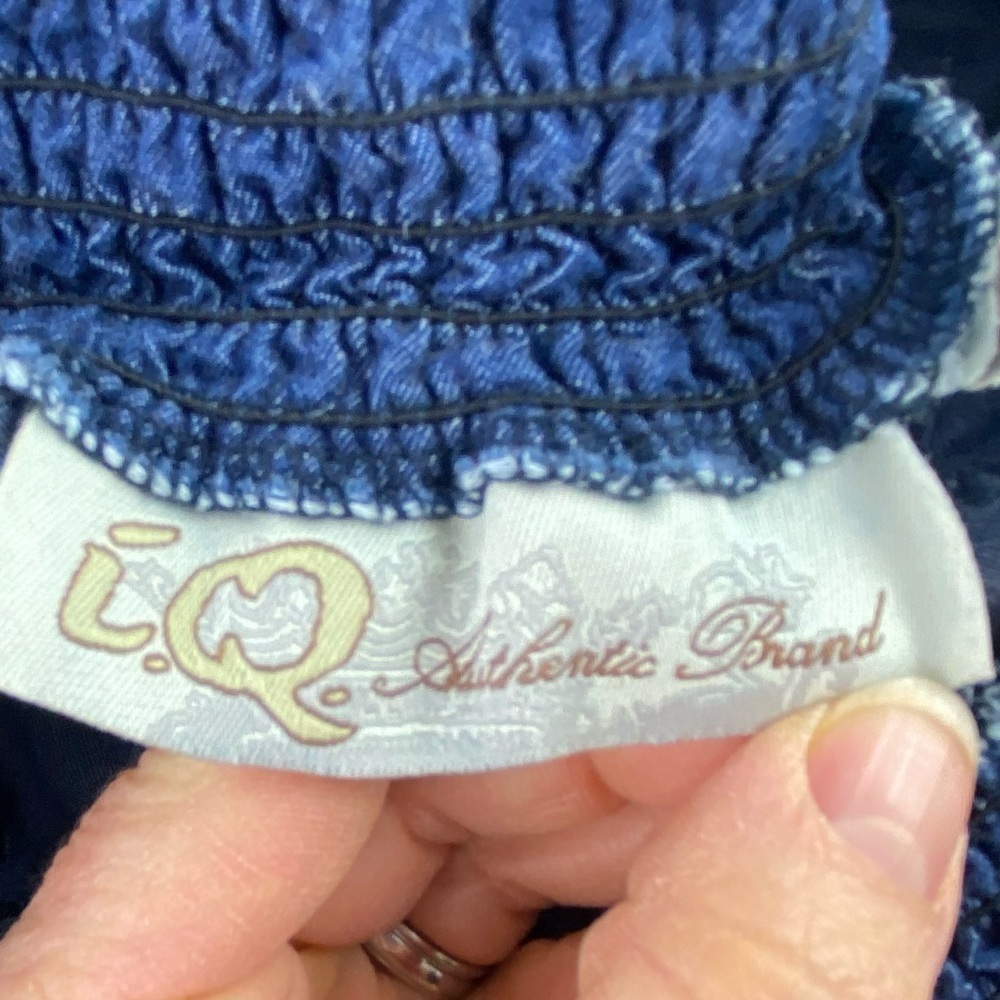 I.Q. denim cotton jumpsuit women's size large - Picture 6 of 16